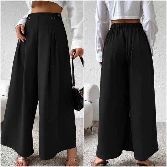 Classic Minimalist Wide leg Pants - Picture 2 of 4